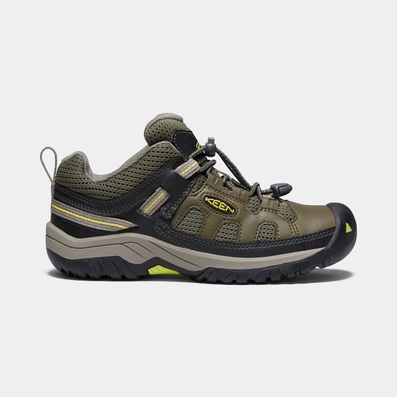 Keen 靴 | キーンターギー 登山 靴 キッズ 暗オリーブ | 457268-CWK